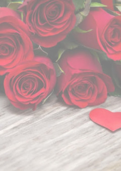 “　私は5本の紅薔薇　”