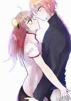 かき氷の上に