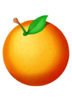 オレンジ色の日