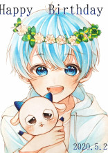 青の髪色をした男の子__。🔞🔞🔞