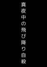 真夜中の飛び降り自殺