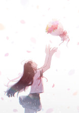 4月の【桜】が、舞い落ちる