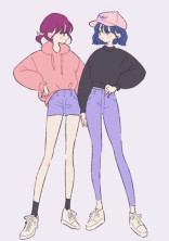 7人の男の人と2人の幼い女の子