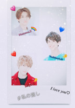 推しチャレ〜💗💙❤️