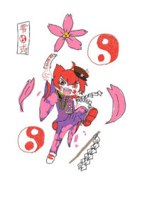 桜舞う桜隊員