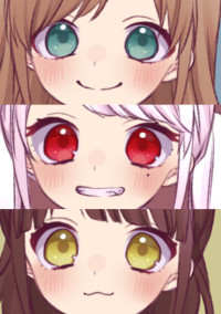エレンとすりりんごとこまっちゃん。