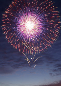 花火に照らされる君の横顔