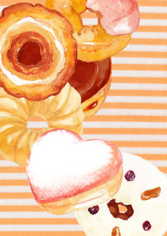 オレンジピールをお好みで。