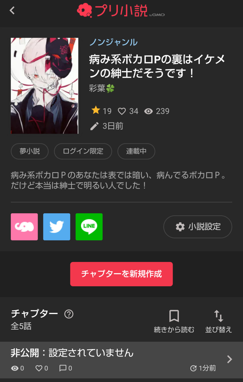 第6話 ｲﾔｧｧｧｧｧｧｧｧｧｧｧｧ 病み系ボカロpの裏はイケメンの紳士だそうです 無料スマホ夢小説ならプリ小説 Bygmo