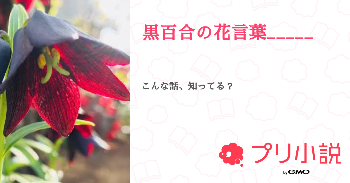 黒百合の花言葉 ちびーずを でるぽんずさんの小説 夢小説 無料ケータイ夢小説ならプリ小説 Bygmo